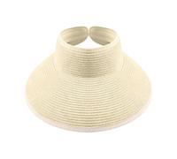 Generico Women Sun Hat - Open Top UV Blocking Adjustable Beach Hat for Outdoor Activities | Foldable Breathable Material with Wide Brim Coverage, Vacation Hiking Gardening for Fishing Summer Headwear