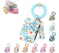 Generico Women's Boho Beaded Wallet, 2025 New Boho Style Beaded & Tassel Decorated Keychain, Credit Card Wristlet Wallet (8)