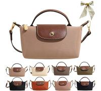 Generico Women's Fashion Colorblock Mini Crossbody Bag,Mini Shoulder Purses with Adjustable Strap,Solid Color Nylon Square Handbags