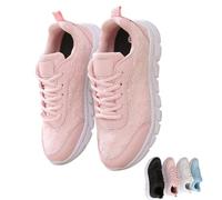 Generico Women's Luxurious Orthopedic Sneakers, Orthopedic Sneakers for Women, Arch Support Hollow Breathable Mesh Shoes (Pink,32.5)