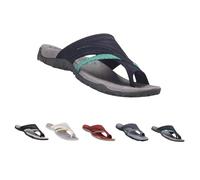 Generico Women's Post Orthopedic Arch Support Sandals with Toe Ring Loop Flip Flops Comfort for Plantar Fasciitis (blue, Adulto, Donna, 42, Numero, Sistema Taglie Calzature EU, Media)
