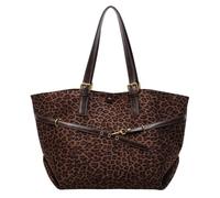 Generico Women's Suede Tote Shoulder Bag,Leopard Tote Bag,top handle Brown Vintage Hobo Bag Large Capacity,Leopard Shoulder Fall Trendy Handbag (Leopard print-C)