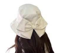 Generico Women's Sun Hat with Bow Wide Brim for Travel And Outdoors