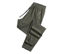 Generico Women's Ultra Stretch Ice Silk Comfort Casual Pants - Ice Silk Pants, Comfortable High-Waisted Active Trousers (Army Green - Jogger,3X)