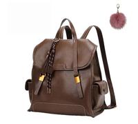 Generico Women's Vegan PU Leather Backpack, Classic Fashion Anti Theft Backpack, Travel Purse Shoulder Bags with Tassel