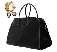 Generico Women's Vintage Top Handle Handbag, Trendy Large Capacity Suede Crossbody, Casual Hobo PU Leather Work Shoulder Bag