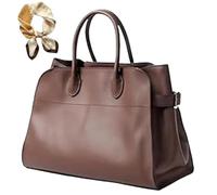 Generico Women's Vintage Top Handle Handbag, Trendy Large Capacity Suede Crossbody, Casual Hobo PU Leather Work Shoulder Bag