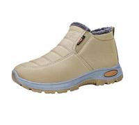 Generico Women's Warm Sheepskin-Lined Boots Ladies Winter Snow Boots Lightweight Waterproof Fur Fuzzy Thermal Soft Booties (5,39)