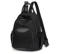 Generico Women's Water Resistant Oxford Cloth Backpack, Large Capacity Lightweight Daypack for Work, Travel & College (Black)