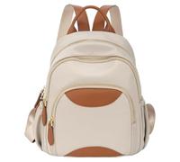 Generico Women's Water Resistant Oxford Cloth Backpack, Large Capacity Lightweight Daypack for Work, Travel & College (Brown)