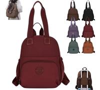 Generico Women's Waterproof Backpack - Versatile Bag for Casual, Business, Travel & Hiking, Stylish Everyday Pack (Red)