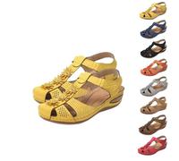 Generico Womens Wedge Sandals Summer Non-slip lightweight wedge heel comfortable closed toe sandals (1PCS/H, Adulto, Donna, 41, Numero, Sistema Taglie Calzature EU, Media)