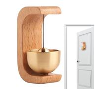 Generico Wood Doorbell Chime - Classic Sound Shopkeepers Bell Alarm | Decorative Door Chiime for Entrance Wooden Entry | Dooor Opening Beell Brass Alert | Indoor Entryway Notification Use