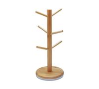 Generico Wood Pretzel Holder, Donut Stand Dessert Display, Tree Shaped 6 Arm Organizer, 14.17x6.1 Inches Stable Wooden Base, Reusable Rack for Buffet, Brunch, Wedding, Kitchen, Bars, Restaurants