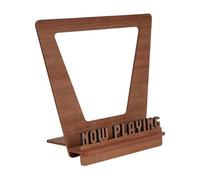 Generico Wood Record Holder, LP Display Stand, With Now Playing Slot and Compact Storage Rack, Vinyl Shelf for Home Decoration, Album Organizer, Record Use, Holds Up To 5 Included