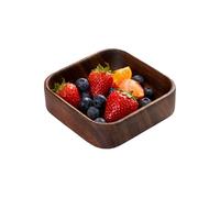 Generico Wood Snack Bowls,Square Nuts Serving Container | 20x4.5cm Tip-Resistant Charcuterie Bowls, Practical For Appetizers Dips Sauce Candy Desserts Fruit Condiments Hummus