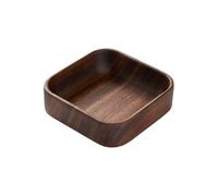 Generico Wood Snack Bowls - Square Nuts Serving Container, Handcrafted Acacia Timber Dish, Sturdy Hardwood Material, Stable Flat Base Design, Kitchenware Accessory Item, Perfect for Desserts