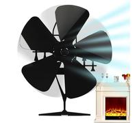 Generico Wood Stove Fan, Silent Non-Electric Fireplace Fan For Pellet Or Wood Burning Oven, Eco-Friendly Heat Circulator, Perfect For Even Warmth And Efficient Room Distribution, 6.38x3.15x7.56in