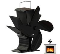 Generico Wood Stove Fan, Thermal Blower, Fireplace Circulator, Silent, Ultra-Low Decibel, Quick Heat Spread, Energy Saver, Compact Build, Perfect for Pellet, Heat, Cabin Use, 7.3x6.3x3.66 inches