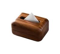 Generico Wood Tissue Box Cover - Modern Solid Wood Rustic Tabletop Organizer | Tissue Storage Paper Holder - for Bathroom, Living Room, Restaurant, Bedroom, Home, Office