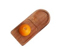 Generico Wood Tray Divided with Cup Holder Serving Platter Farmhouse