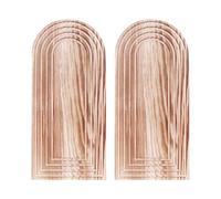 Generico Wood Wall Planter - 2 Pieces Wood Planter Boho Decor | Rustic Wall Flower Vase | for Entryway Hallway Kitchen Living Room Bathroom Dining Room, Solid Hanging Vase Modern Farmhouse Decor