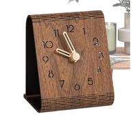 Generico Wooden Desk Clock Silent Accurate Time Alarm Table Decoration