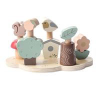 Generico Wooden Educational Toys, Preschool Activities Toy with Pegs, Compact Early Learning Toy, 9.06x5.31x3.15 Inches Fine Motor Skill Development for Kids, Boys Girls And Ages 3+