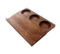 Generico Wooden Food Tray,Coffee Cup Tray - Three-Grid Retro Serving Platter for Breakfast Meal Drinks Coffee Table Appetizers