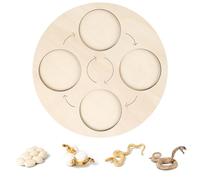 Generico Wooden life cycle board teaching aids, early #educational natural learning animal toys, suitable for toddler gifts, suitable for boys and girls, plants, butterflies (9)