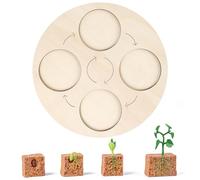 Generico Wooden life cycle board teaching aids, early #educational natural learning animal toys, suitable for toddler gifts, suitable for boys and girls, plants, butterflies (5)