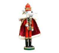 Generico Wooden Nutcracker Decor, 12-inch Mice King Christmas Statue | Creative Holiday Nutcracker Decoration for Shelves, Mantel, Tabletop, Home Display and Festive Christmas Decor