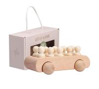 Generico Wooden Peg Dolls 8cm Educational Toy - Lightweight & Portable