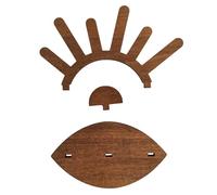 Generico Wooden Ring Holder, Jewelry Display Stand, Ornament Organizer Rack, 5.67x3.27in, Rustic Decorative Structure, Compact Showcase for Women Wedding Engagement Birthday Tabletop Use
