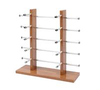 Genérico Wooden Sunglasses Rack - Sunglass Display Holder, Multi-Functional Storage Rack, Stylish Eyewear Display Solution, Practical Desktop Storage Tool for Home Glasses Shop