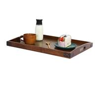 Genérico Wooden Trays - Serving Trays | Wooden Platters, Decorative Woodens Tray with Handles | for Kitchen Bathroom Bedroom Living Room Farmhouse Coffee Table Ottoman Breakfast Lunch Dinner