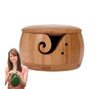 Generico Wooden Yarn Bowl Holder - Natural Wood Standard Size