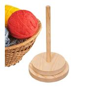 Generico Wooden Yarn Holder - Rotating Crochet Organizer Winder Stand, Portable Knitting Yarn Storage Tool | Home Travel Art Class Women Adults Craft Lovers Knitters Beginners