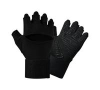 Generico Workout Gloves - 16cm Half Finger Weightlifting Equipment With Wrist Wraps Support | Weight Lifting Gloves For Women | For Gym Training Fitness Body Building Cycling Work Motorcycle