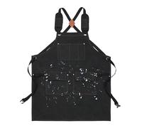 Generico Workshop Apron,Adjustable Tool Kitchen Waterproof Accessories,Tool Apron with Pocket Cross-Back Straps - for Men Women Kitchen Cooking Chef Grilling Mother's Day