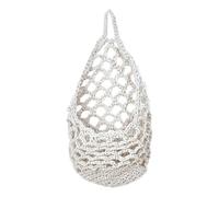 Genérico Woven Basket - Cotton Rope, 11.81x7.87in Bohemian Style Storage Net | Macrame Plant Hanger, Decorative Indoor Outdoor Organizer for Garden, Yard, Porch, Dorm, Farmhouse, Apartment