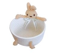 Generico Woven Baskets for Storage | Space Saving Empty Cute | Empty Decorative Storage Baskets - for Kids Toy Book Home Decor Bedroom Living Room Bathroom Laundry Nursery Playroom Shelf Desk