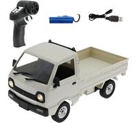 Generico WPL D12 1:16 Mini RC Auto, 2.4G 4CH Telecomando Drift Alta velocità Truck Modello, LED Light Drive RTR Auto per Adulti