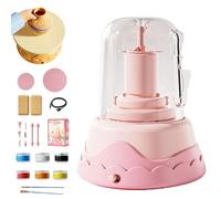 Generico Wrap N Share Mini Pottery, Wrapnshare Pottery, Wrapnshare DIY Pottery Wheel Kit, Mini Pottery Wheel for Adults at Home Pottery Kit, Mini Pottery Wheel Set (Pink)