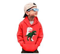 Generico Y2K Felpa Ragazzi 2025 con Cappuccio Cerniera a Maniche Lunghe Cappotto Homewear per Bambini Girocollo Sport Casual Solid Color/Print Primavera e Autunno