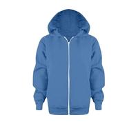 Generico Y2K Felpa Ragazzi 2025 con Cappuccio Cerniera Felpe Girocollo Comfort e Calore alla Maglia A Maniche Lunghe Solid Color/Print per Bambini attività Sportive