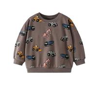 Generico Y2K Felpa Ragazzi 2025 Leggera da Bambino a Maniche Lunghe Senza Cappuccio Girocollo Solid Color/Print in Primavera E Autunno per Tutti I Giorni Usura