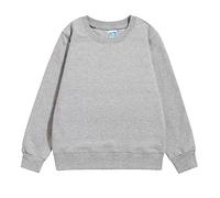 Generico Y2k Felpa Ragazzi 2025 Long Sleeve Sweatshirt Unisex Pullover Senza Cappuccio Girocollo Sport Casual Solid Color/Print Ultra Morbida Oversize per Tutti I Giorni Usura