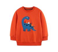Generico Y2K Felpa Ragazzi 2025 Sweatshirt Senza Cappuccio a Maniche Lunghe Felpe Casual E Comode Solid Color/Print Ultra Morbida Oversize per Bambini attività Sportive