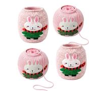 Generico Yarn Ball Holder - 4 Piece Knitting Center Pull Stretch Cover | Yarn Ball Holder - Set Of 4 Elastic Stretch Covers Designed To Keep Center-pull Yarn Balls Neat, Tangle-free, And Contained W